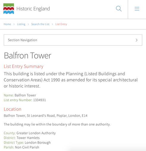 Full 2015 10 balfron tower list entry