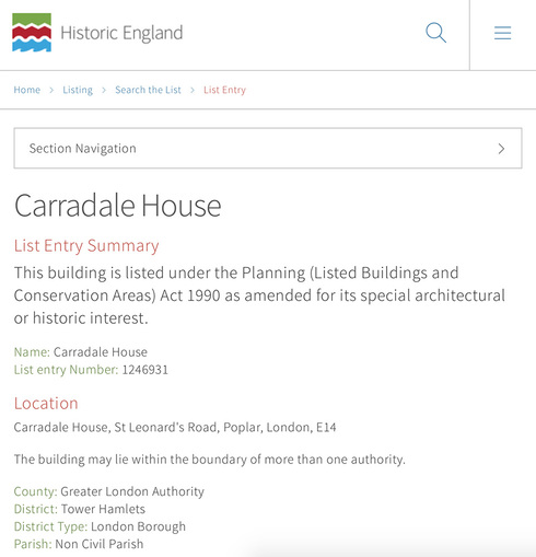Full 2015 10 carradale house list entry