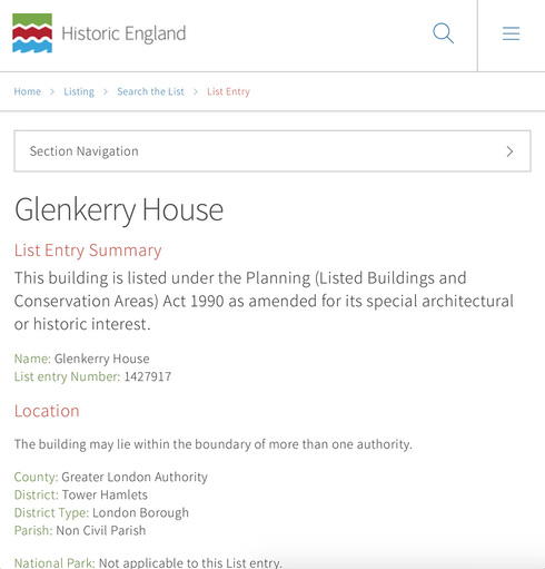 Full 2015 10 glenkerry house list entry