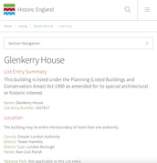 Thumb 2015 10 glenkerry house list entry